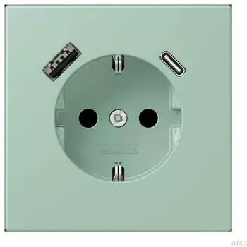 Jung LC1520-15CA217 SCHUKO-Steckdose mit USB Typ AC (LC1520-15CA217)