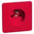Peha Steckdose SCHUKO mit Erdungsstift, rot (00481041)