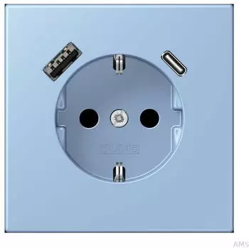 Jung LC1520-15CA207 SCHUKO-Steckdose mit USB Typ AC (LC1520-15CA207)