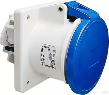 Walther-Werke 460306 Anbaudose gerade 63A 3P 6h mit Flansch 107x100mm