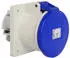 Walther-Werke 460306 Anbaudose gerade 63A 3P 6h mit Flansch 107x100mm