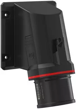 Walther-Werke FW731506SK CEE NEO Anbauger&auml;testecker schr&auml;g 32A 5P 6h IP54 mit Schraubtechnik und 115x115mm Flansch