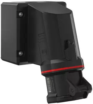 Walther-Werke FW131406CC CEE NEO Wandsteckdose 32A 4P 6h IP54 mit K&auml;figzugfeder-Technik und drehbarem Boden