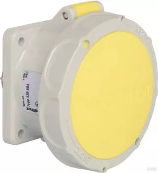 Walther-Werke 419404 Wasserdichte Anbaudose gerade 16A 4P 4h mit Flansch 75x75mm