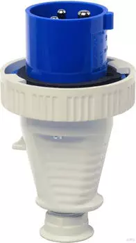 Walther-Werke 219406SL Wasserdichter Stecker 16A 4P 6h schraubenlos und mit au&szlig;enliegender Kabelverschraubung