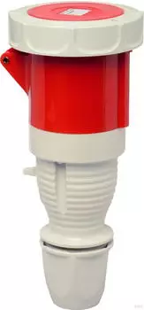 Walther-Werke 368309 Wasserdichte Kupplung 63A 3P 9h mit au&szlig;enliegender Kabelverschraubung