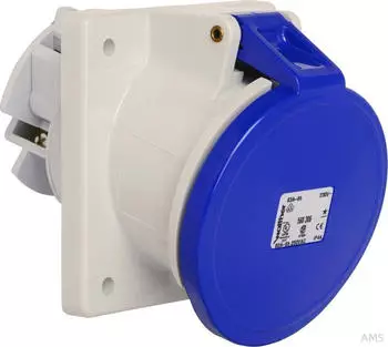 Walther-Werke 560306 Anbaudose schr&auml;g 63A 3P 6h mit Flansch 107x100mm