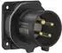 Walther-Werke FW630401CC CEE NEO Anbaugerätestecker gerade 32A 4P 1h IP54 mit Käfigzugfeder-Technik und 80x80mm Flansch
