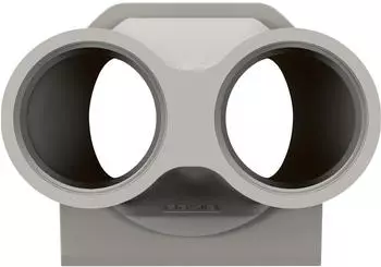Legrand 069650L Plexo New 2-fach Kabeleinf&uuml;hrung PG 16 grau