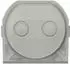 Legrand 069599L Plexo New 2-fach Kabeleinführung grau