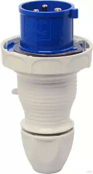 Walther-Werke 239306 Wasserdichter Stecker 32A 3P 6h mit au&szlig;enliegender Kabelverschraubung