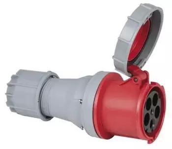 PCE CEE 125 A/400 V 5-pin Plug female Rot IP67
