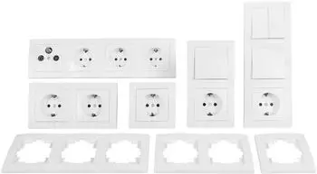McPower Flair "Wohnlandschaft" Schalter & Steckdosen Set 20-teilig, wei&szlig; (1534842)
