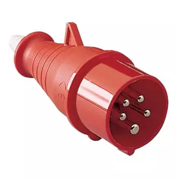 Schneider Electric Phasenwenderstecker gerade 3P+N+PE 16A 380-415V AC IP44 (83903)