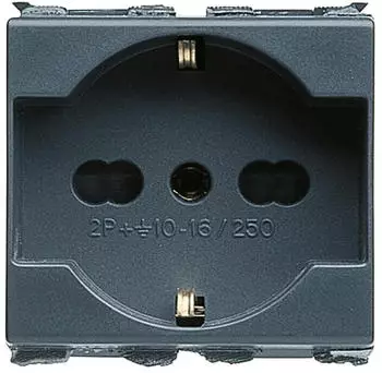 Gewiss Playbus Steckdose Dual 2P+PE 16A bipasso/Schuko (GW30212)