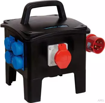 Walther-Werke Steckdosenkombination Tragbar Vollgummi 32A RCD Typ A (6490106)