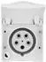 PCE CEE-Anbausteckdose 16A 5-polig 6h IP44 weiß (845-6V)