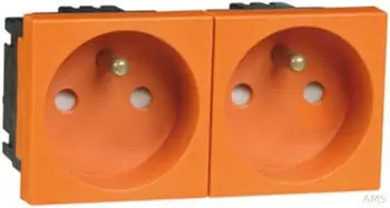 Peha B 6272.33 EMS SI Steckdose 2-fach, orange (00406341)