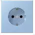 Jung LC1521207 SCHUKO-Steckdose 16A 250V Schraubklemmen Duroplast lackiert Outremer Moyen (LC1521207)