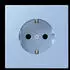Jung LC1521207 SCHUKO-Steckdose 16A 250V Schraubklemmen Duroplast lackiert Outremer Moyen (LC1521207)