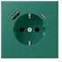 Jung LC1520-15CA216 SCHUKO-Steckdose mit USB Typ AC, vert anglais (LC1520-15CA216)