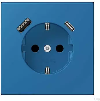 Jung LC1520-15CA211 SCHUKO-Steckdose mit USB Typ AC (LC1520-15CA211)