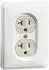 Peha US NEMA-Steckdose 2-fach 20A 125V reinweiß (D 80.6672/20.02 US)
