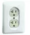 Peha US NEMA-Steckdose 2-fach 20A 125V reinweiß (D 80.6672/20.02 US)
