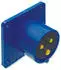 PCE Gerätestecker Einbau männlich 16A 230V 2P+E IP44 gerade (613-6)