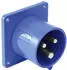 PCE Gerätestecker Einbau männlich 16A 230V 2P+E IP44 gerade (613-6)
