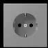 Jung LC 1520 N 203 SCHUKO-Steckdose grau (LC1520N203)