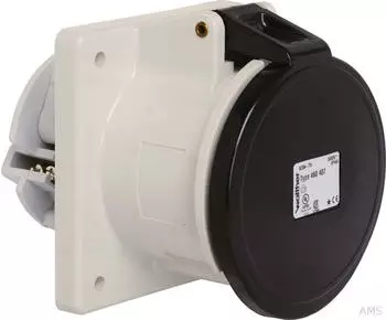 Walther-Werke 460407 Anbaudose gerade 63A 4P 7h mit Flansch 107x100mm