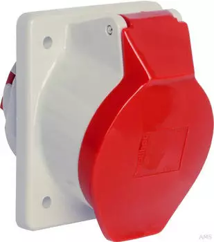 Walther-Werke 560504P Anbaudose schr&auml;g 63A 5P 4h mit Flansch 107x100mm mit Pilotkontakt