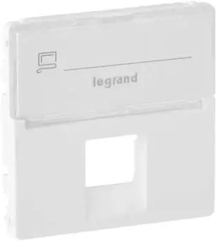 Legrand 755470 Abdeckung mit Beschriftungsfeld f&uuml;r Telefon- oder Datendose