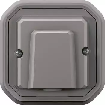 Legrand 069848L Plexo New Feuchtraum-Unterputz Kabelauslass mit Zugentlastung IP 55 grau