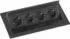EVOline Flip Top Push M Einbausteckdose 4-fach 230V 3500W schwarz