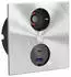 Naber Duplex E Doppel USB A+C Steckdosenelement Schukosteckdose, Edelstahl (7054004)