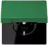 Jung LC 1520 NBFKL219 SCHUKO-Steckdose mit Klappdeckel, vert foncé (LC1520NBFKL219)