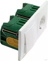 PEHA by Honeywell Komplett Schalter/Steckdosen Kombination Wei&szlig; 75441 1St.