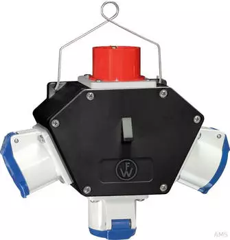 Walther-Werke X-BoxX Vollgummi Verteiler 16A, 3 CEE-Abg&auml;nge (64X4901)