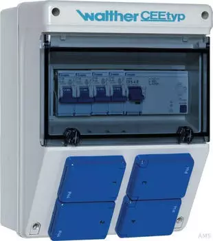 Walther-Werke Steckdosenkombination 40A Typ B 4x Schuko (6920004A)