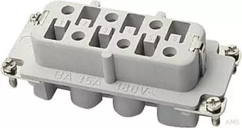 Walther-Werke Buchseneinsatz BA6 6-polig Schraubanschluss 35A 500V (710620)