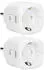 Alecto SMART-PLUG20 WLAN-Zwischenstecker mit Stromzähler 16A 3680W 2er-Pack Weiß (SMART-PLUG20)