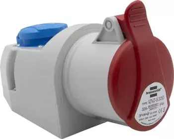 Brennenstuhl Kombi-Wandsteckdose CEE 32A / Schuko 400V/230V IP44 (1080210786)