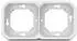 Legrand 069694L Plexo New Feuchtraum-Unterputz 2-fach Tragring horizontal und vertikal ultraweiß