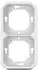 Legrand 069694L Plexo New Feuchtraum-Unterputz 2-fach Tragring horizontal und vertikal ultraweiß