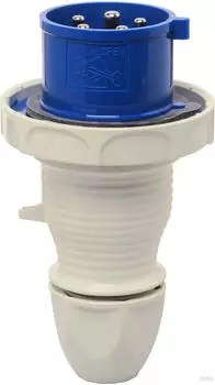 Walther-Werke 219509 Wasserdichter Stecker 16A 5P 9h mit au&szlig;enliegender Kabelverschraubung