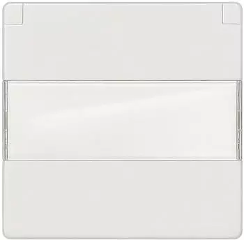Siemens 5UH1213 DELTA i-system Abdeckplatte mit Klappdeckel Schriftfeld elektrowei&szlig;