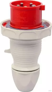 Walther-Werke 239406SL Wasserdichter Stecker 32A 4P 6h schraubenlos und mit au&szlig;enliegender Kabelverschraubung