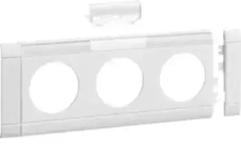 Hager Tehalit GB080319016 Blende 3-fach zu Oberteil 80mm beschriftbar anreihbar halogenfrei